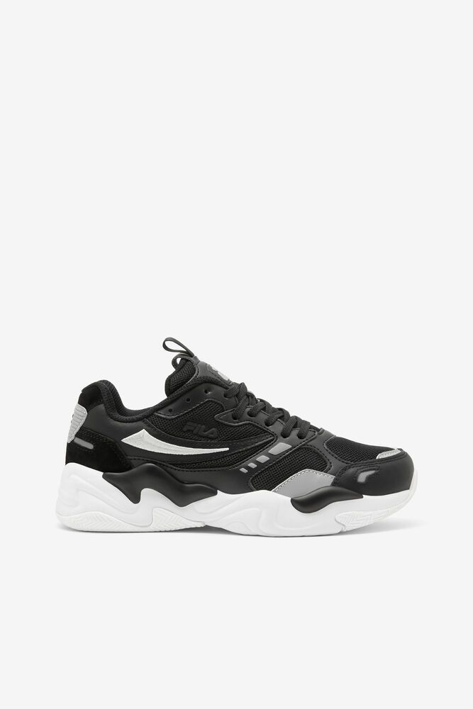 Fila Trainers Womens Black/White Sonicburst - Ireland 74852-SQXY